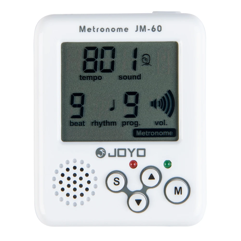 Joyo Mini Digital Metronome JM-60 Recharged with USB adapter Clip-On LCD Screen Real Voice Sound | Спорт и развлечения