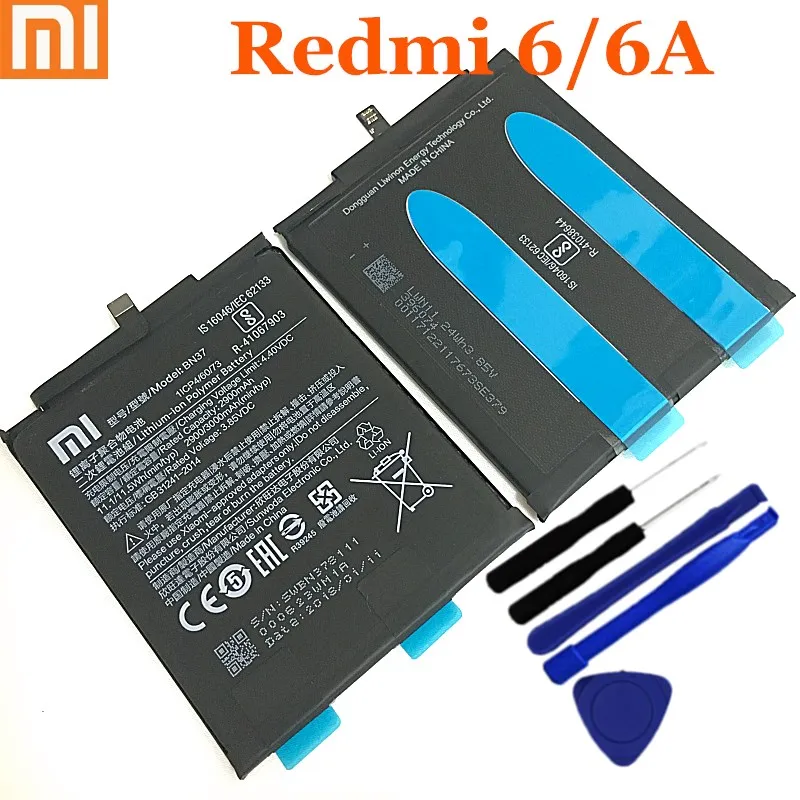 Аккумулятор 3000 мАч BN37 с клеем, стикер для Xiaomi Redmi 6 Redmi 6A