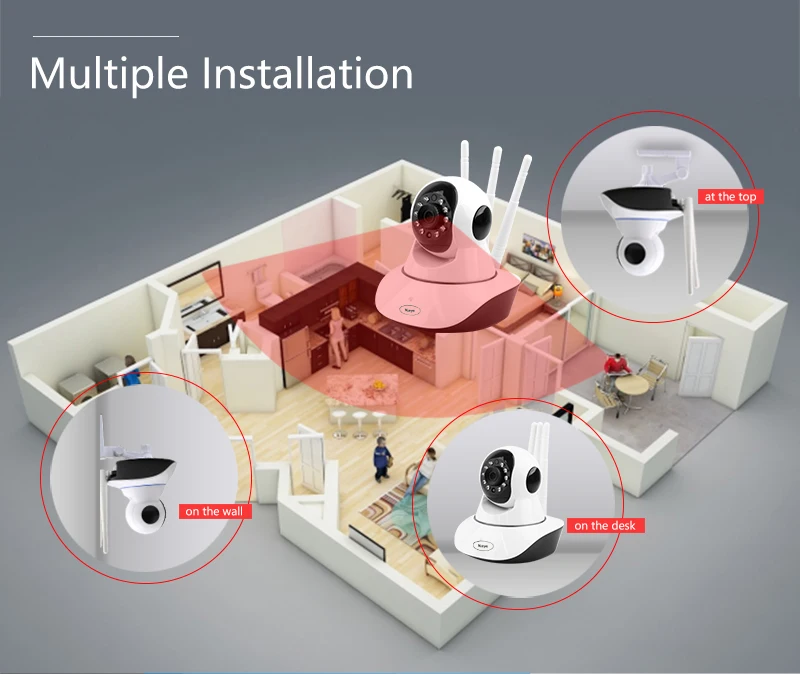 N_eye IP камера 1080P 3MP умная купольная телефон дистанционное управление Запись Видео