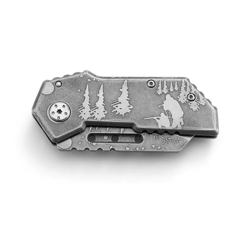 5CR15 карманный складной нож со стальной ручкой мини для кемпинга охоты выживания