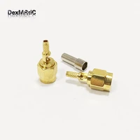 new sma crimp male plug connector for rg316 rg174 wholesale wire connector lots of 10pcs