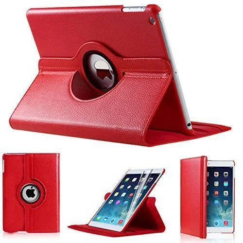 Red 9,7 чехол для планшета для iPad Air 1 Air1 360 чехол Флип Смарт Магнитная вращающаяся стойка A1474 A1475 чехол для iPad Air крышка 360 стоят - Цвет: Red