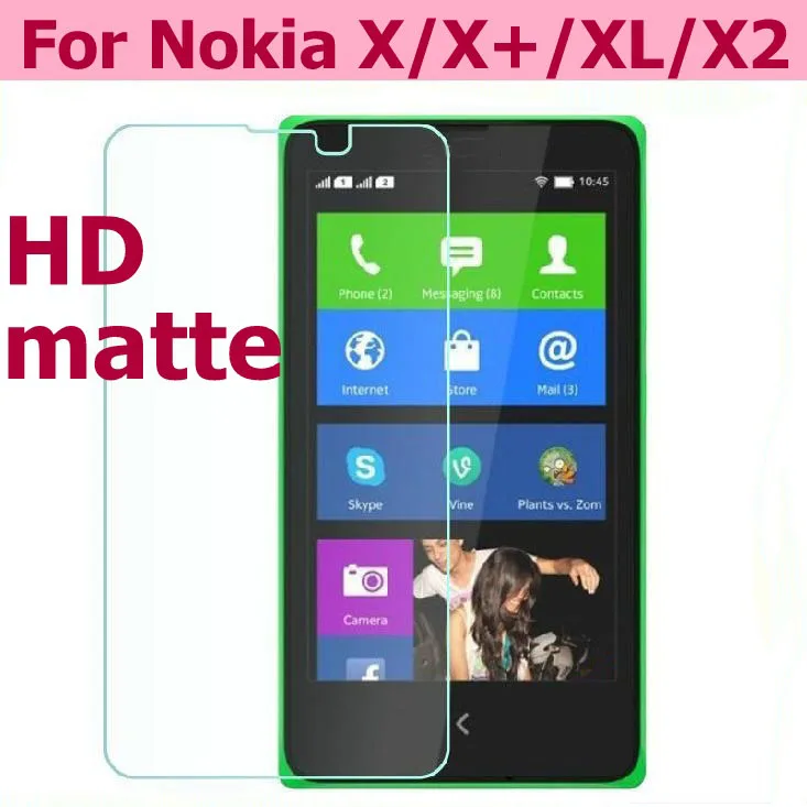 Антибликовая матовая пленка для Nokia X 1045 RM-980 + 4 0 &quotHD прозрачная глянцевая X2 XL 5 0"
