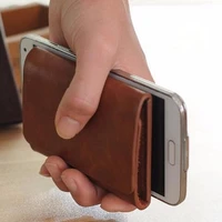 2019 new casual designer creative genuine leather men short trifold wallet id credit card holder money bag portable pocket purse