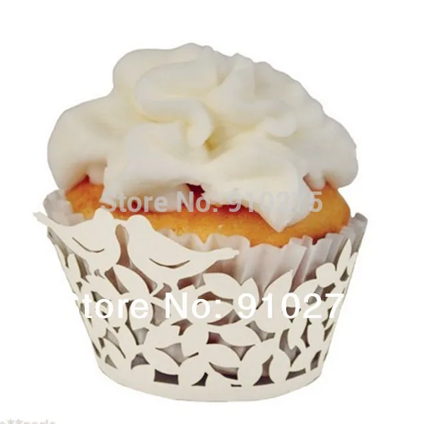 24 шт. идеальная пара любовь птицы белый лазерный разрез Свадебная вечеринка мини