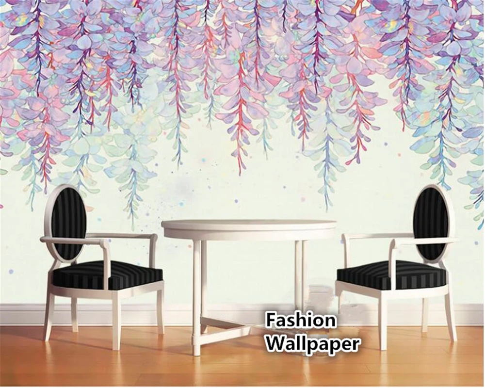 beibehang High fantasy wallpaper romantic flower bouquet hand-painted oil painting gouache murals background 3d tapety | Обустройство