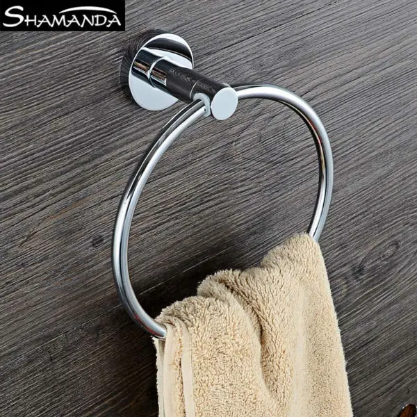 Новинка бесплатная доставка Твердый латунный ХРОМ круглый держатель для