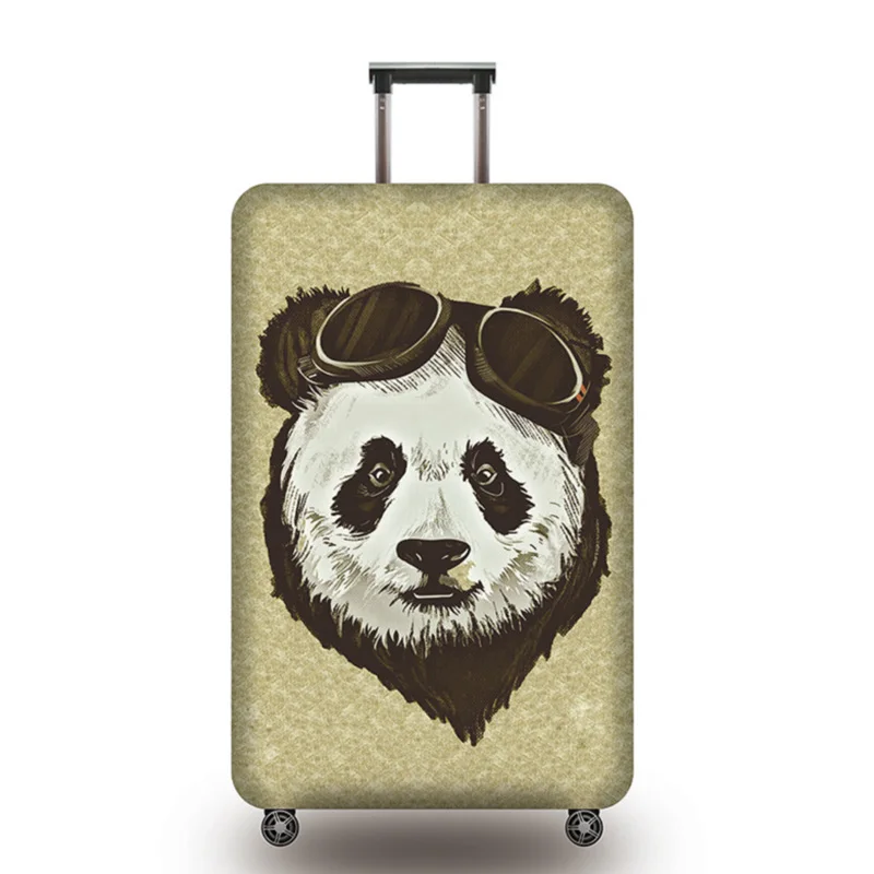 F Luggage cover Эластичный чехол для чемодана с животным узором, чехол для 18-32 дюймов, Защитные чехлы для багажа, аксессуары для путешествий - Цвет: F Luggage cover