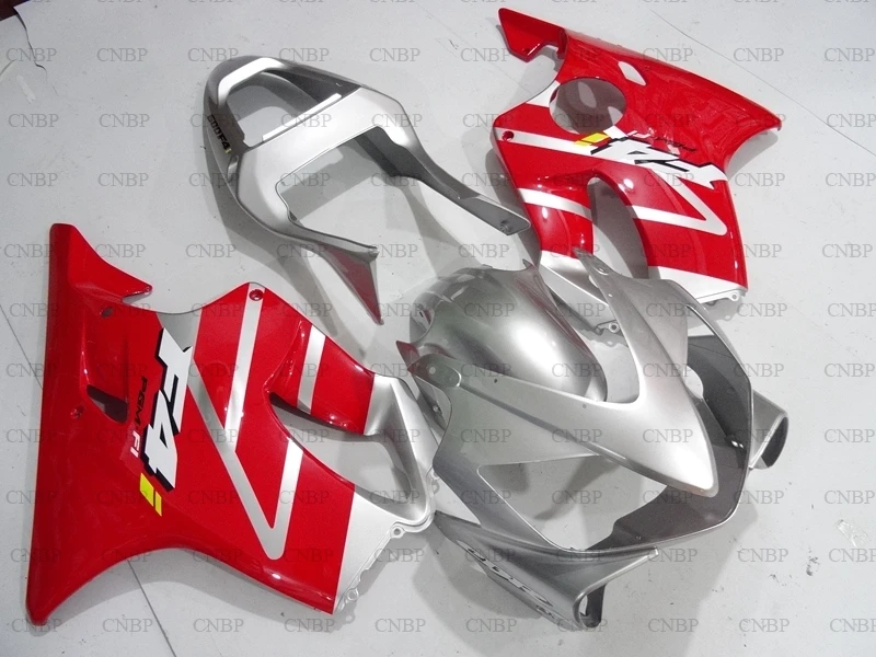 Для Honda Cbr600 2001 2003 комплекты корпусов CBR600F4i 01 Обтекатели CBR 600 Красный Серебряный