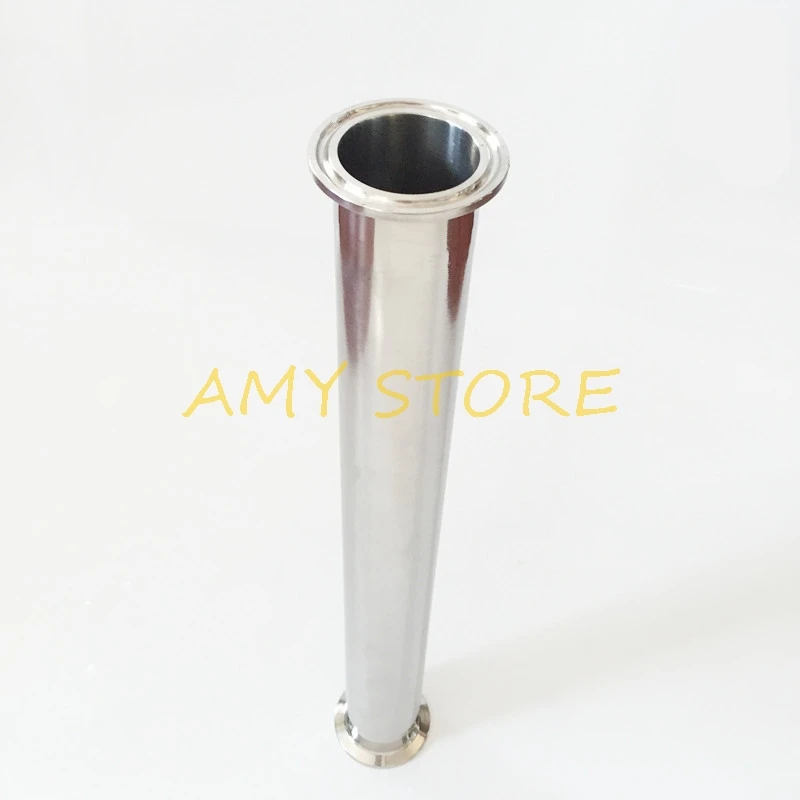 SS304 1 5 &quotTri Clamp x 38 мм OD трубка санитарная шпула длина трубки 458 (18&quot) наконечник из