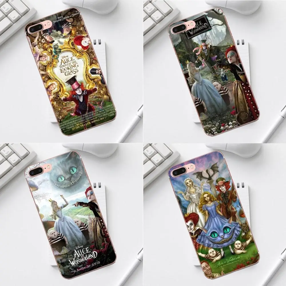 Qdowpz Alice In Wonder мы все с ума здесь для Galaxy Alpha Core Prime Note 4 5 8 S3 S4 S5 S6 S7 S8 S9 mini edge Plus|Бамперы|