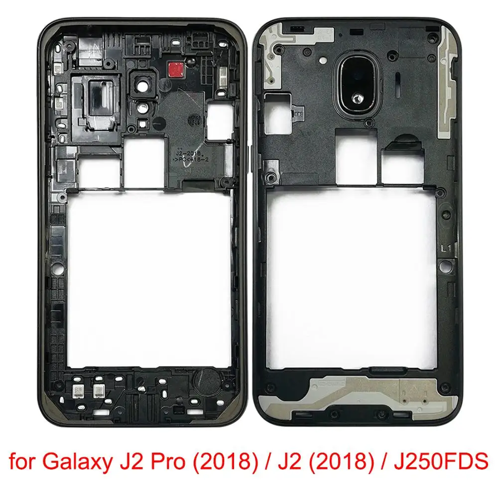 Для samsung Galaxy J2 Pro /J2 /J250FDS Корпус Шасси средняя рамка крышка с камерой стекло объектив Запасные части