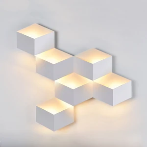 Садовая настенная лампа, наружный водонепроницаемый ландшафтный светильник, настенный фонарь для крыльца, входсветильник алюминиевый фонарь