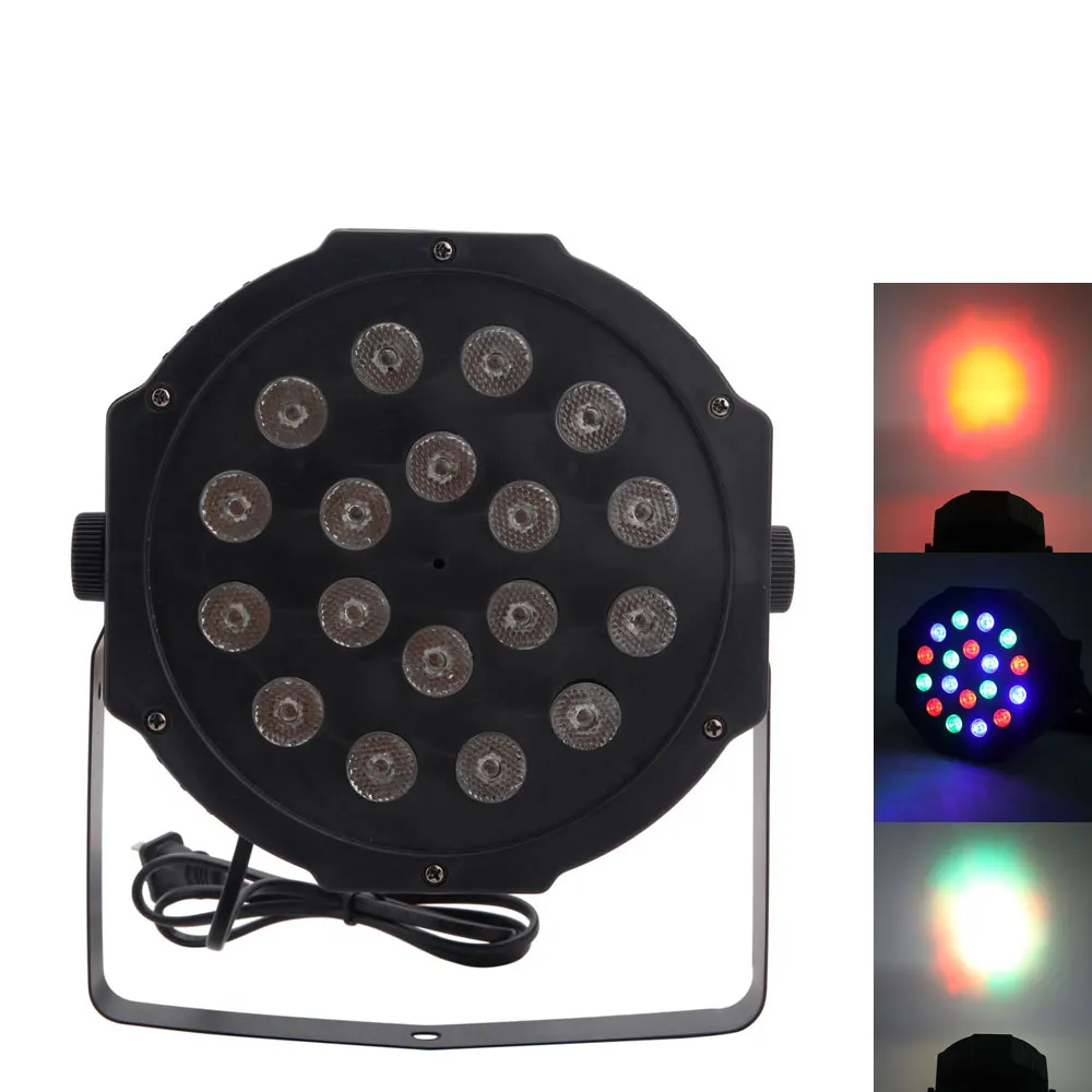 Сценическое светодиодное освещение 30 Вт 18 RGB DMX512 с автоматическим/голосовым