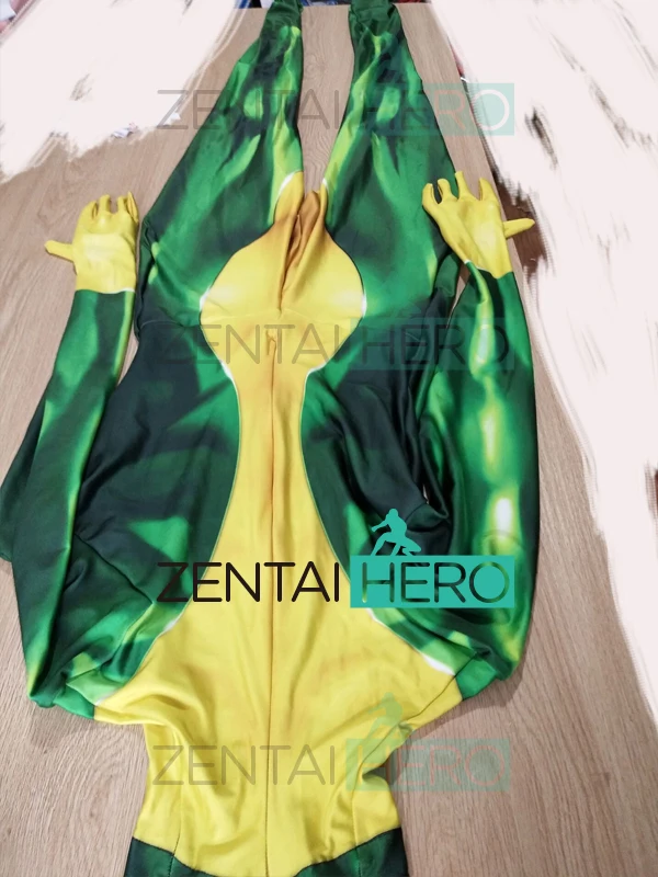 Бесплатная доставка DHL 2018 костюм для косплея X-Men Rogue с 3D-принтом эластичный