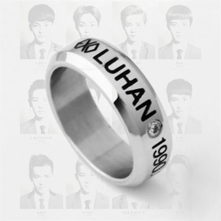 Новинка 2018 распродажа k-pop модные кольца анильос ювелирные изделия Kpop Exo Luhan