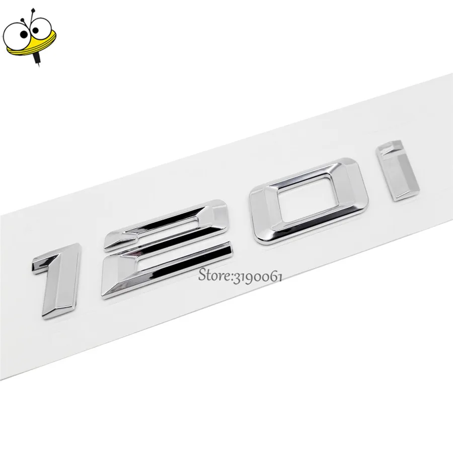 

For BMW DIY Sticker Metal Car-styling Number Auto Car Sticker Decal Badge Emblem For BMW 1 Series 116i 118i 120i 118 120 GT