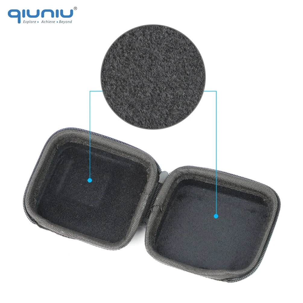 QIUNIU мини-чехол для хранения Компактная сумка защитная коробка для переноски для GoPro Hero 8 7 6 5 для Hero7 серебристый/белый для Go Pro аксессуар