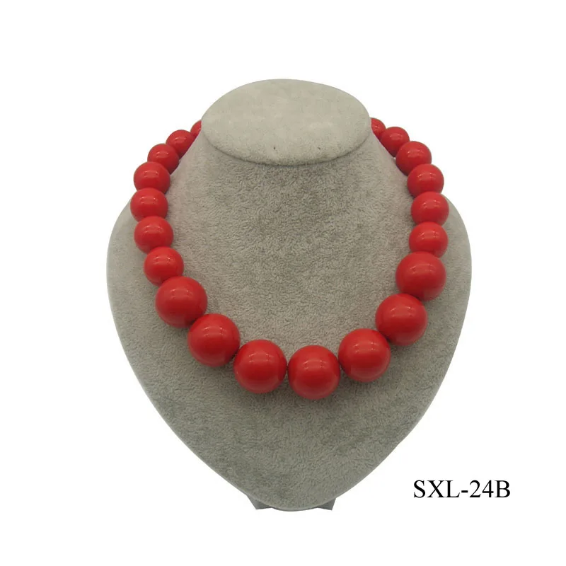 Два цвета ожерелье с акриловыми бусинами Трендовое для женщин|bead necklace|necklaces for