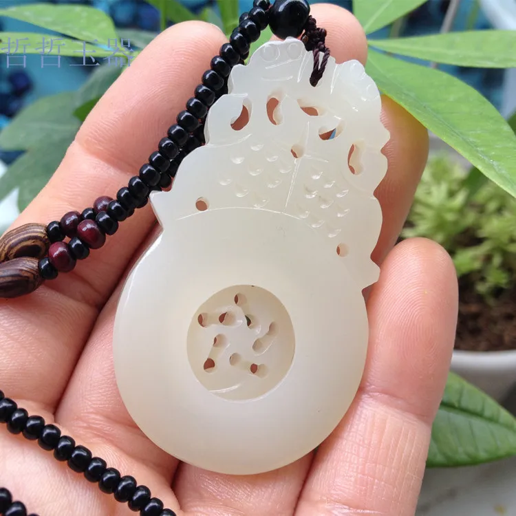 Ожерелье из натуральной афганской искусственной кожи резная подвеска в виде