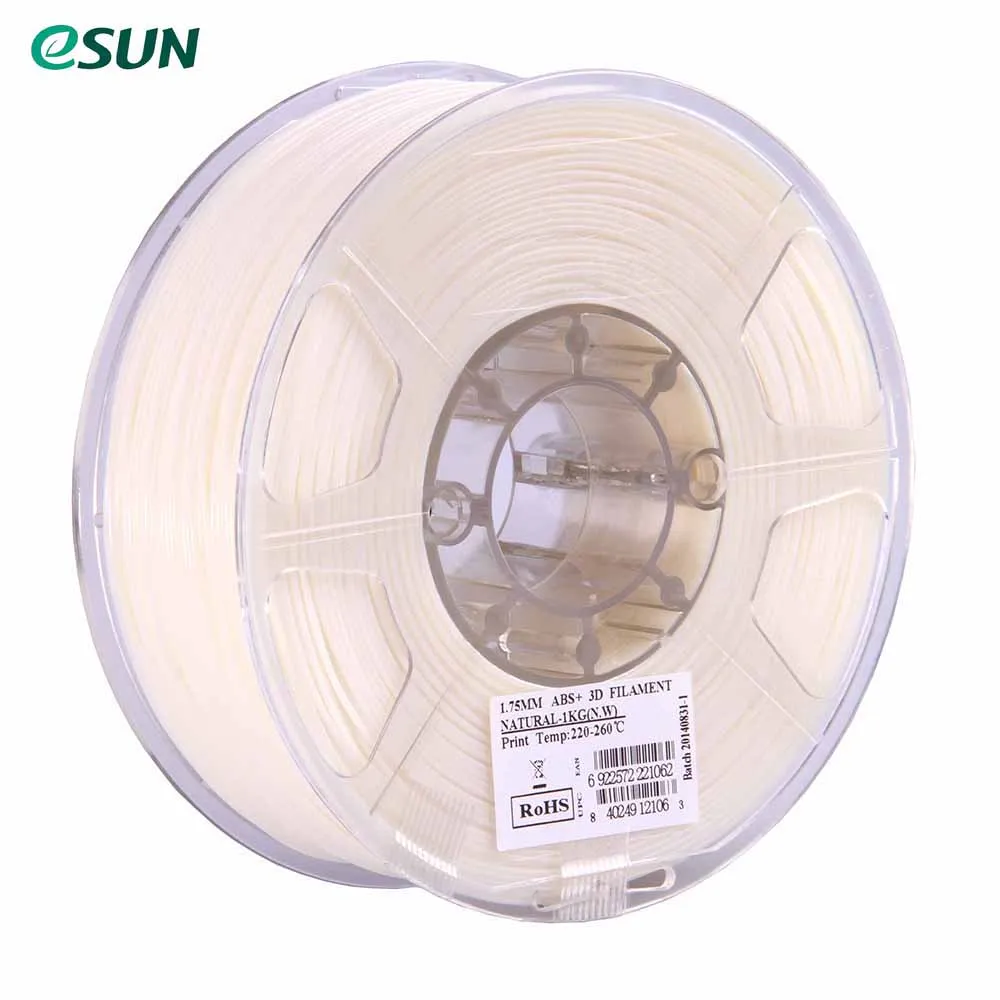 ESUN ABS+ 1,75 мм ABS 3d принтер нить 1 кг катушка 2.2lbs расходные материалы материал заправки 3d принтер материал нити