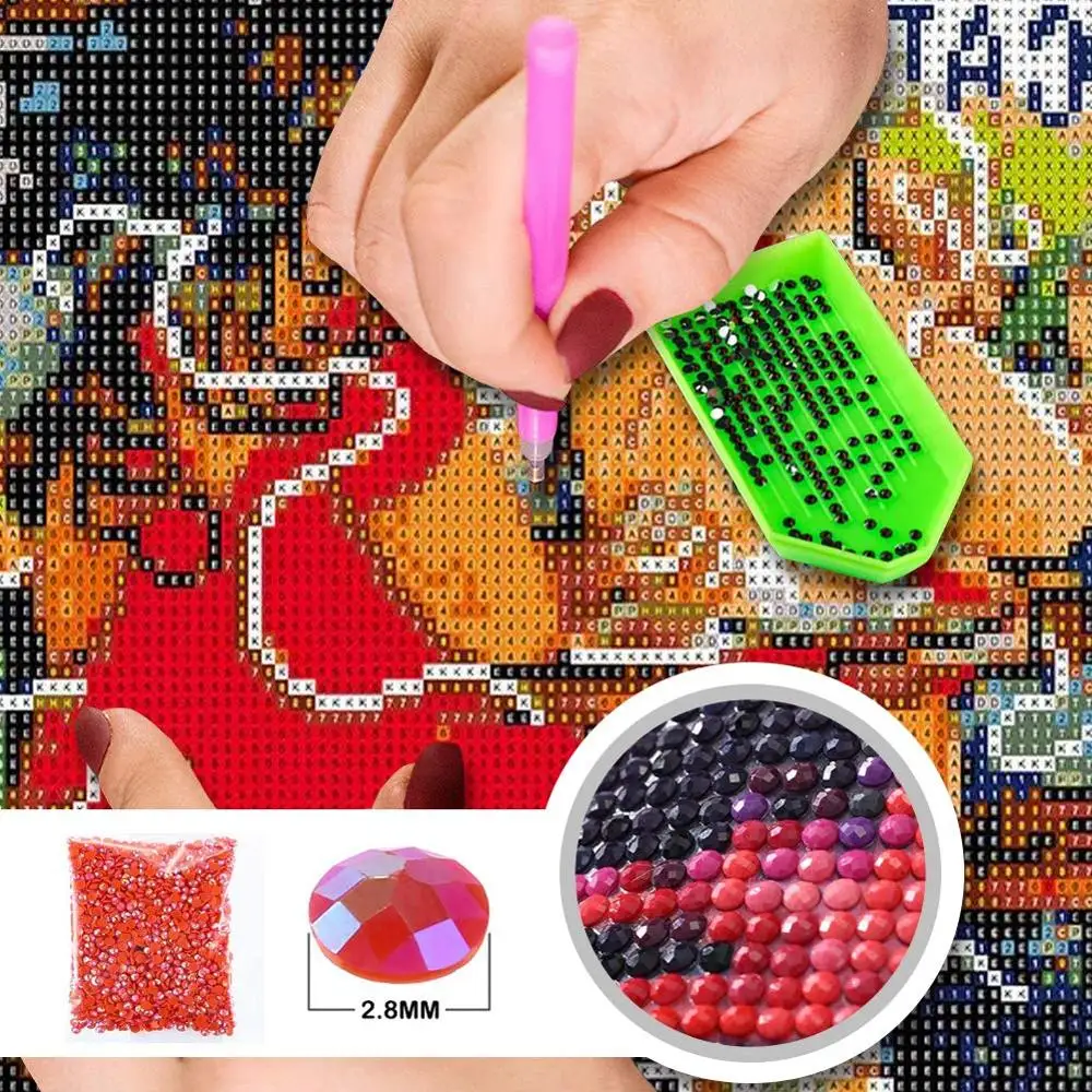 5D DIY Алмазная вышивка круглые алмазы полный дрель мозаика Красота Дамы время