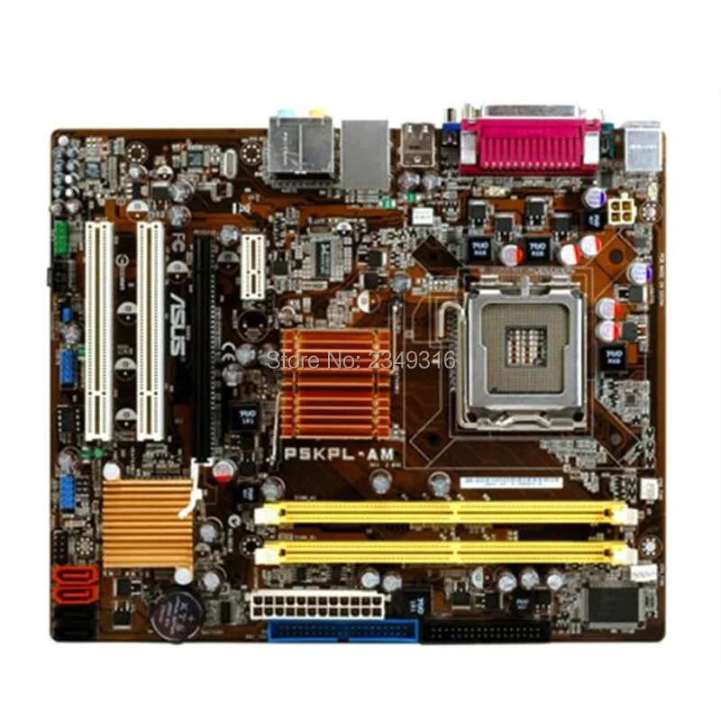 Для ASUS P5KPL AM б/у Оригинал материнская плата разъем LGA 775 DDR2 G31 рабочего Материнская