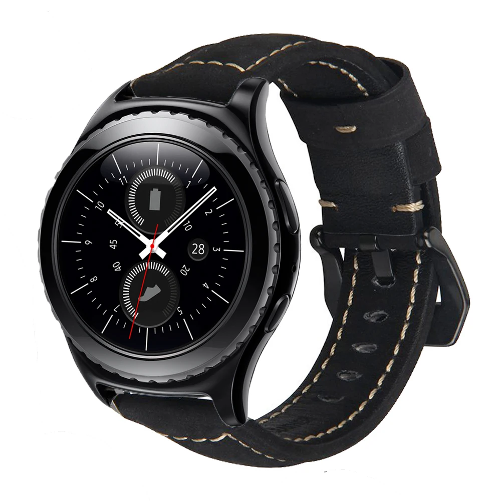 20 мм сменный ремешок из натуральной кожи для Samsung Gear S2 классический SM-R732