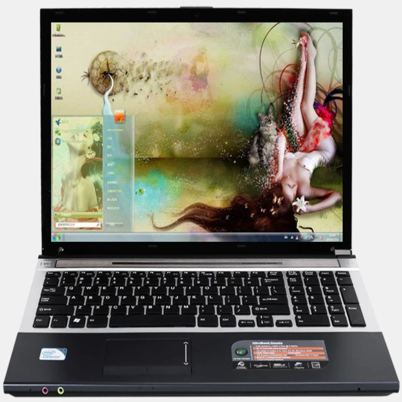 8G RAM 240G SSD 750GB HDD 15.6inch LED Intel Core i7-5500U CPU Gaming Laptop Win 7/10 Notebook with DVD-RW WIFI Bluetooth