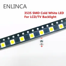50-100pcs Original For LG LED 2W 6V / 1W 3V 3535 Cool cold white LCD Backlight for TV smd led