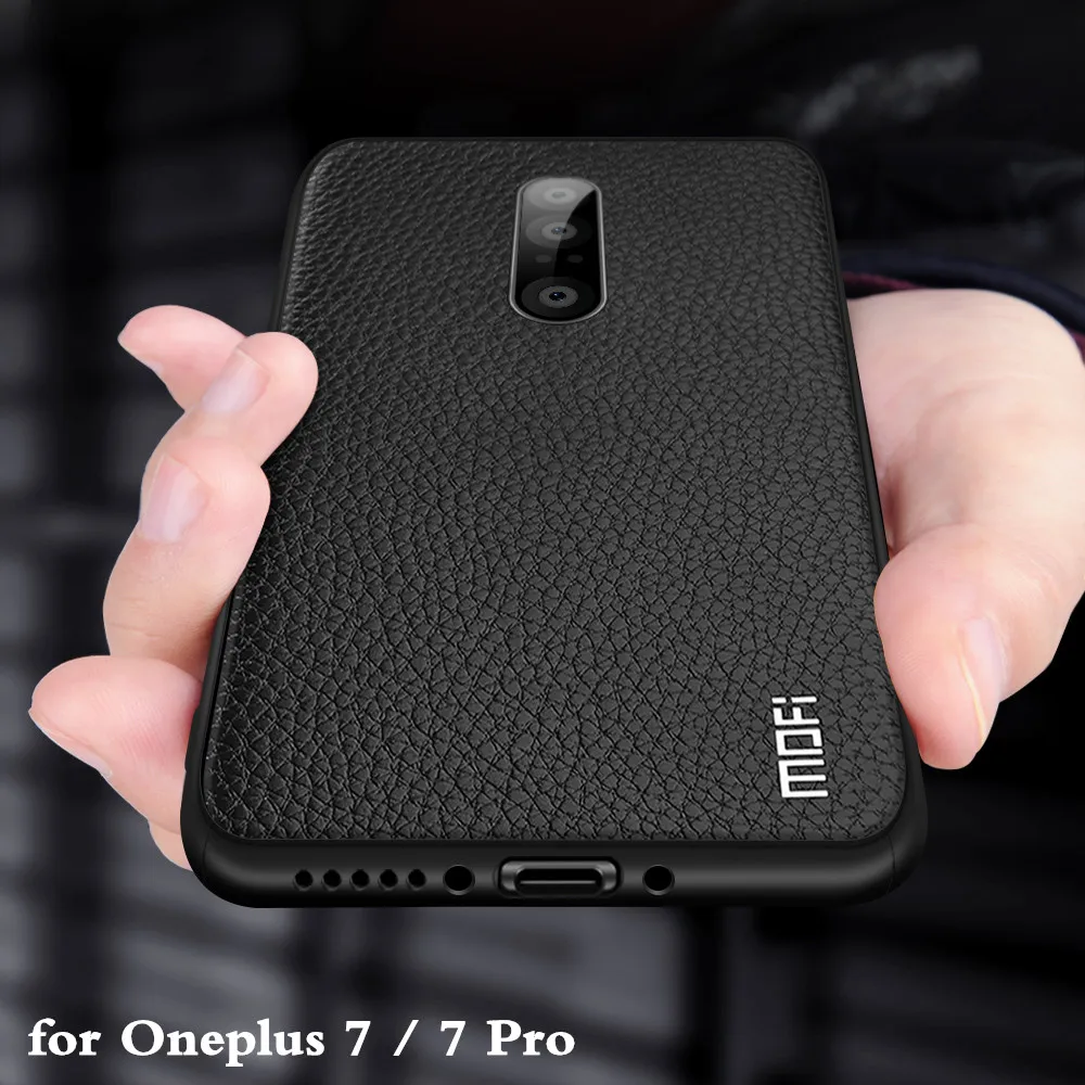 MOFi для Oneplus 7 Чехол 7 Pro Чехол для One Plus 7 pro Чехол для задней панели Oneplus7 чехол из искусственной кожи ТПУ Мягкий силикон 1+ 7 7pro Full
