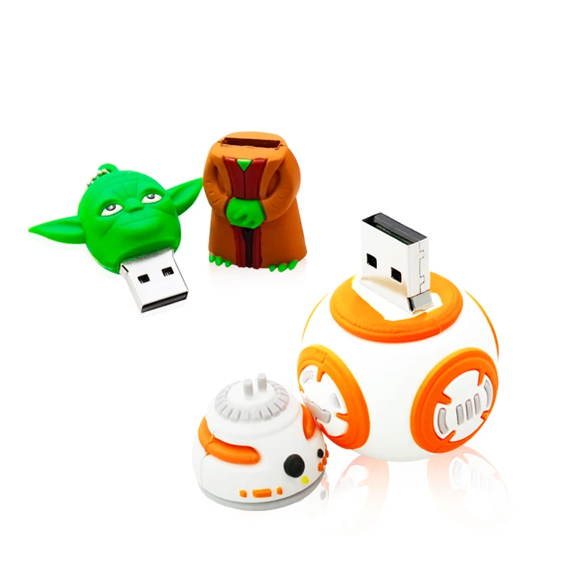 Флеш накопитель Amthin Usb 8G флеш Star wars 32g 16g R2D2 bb8 Darth Vinda 8g 4g Maul Bounty Hunter Usb2.0 карта