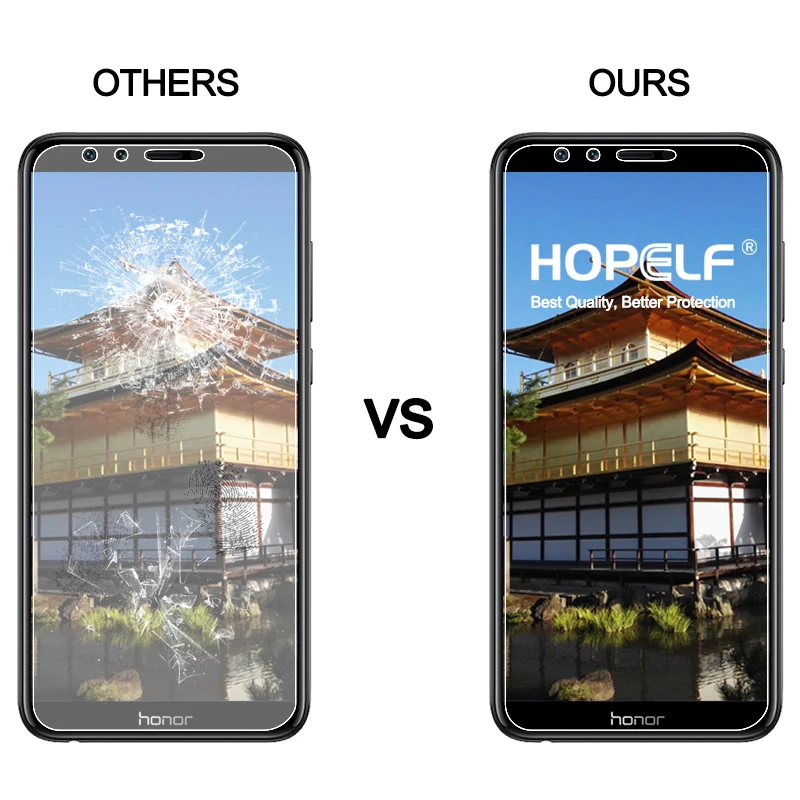 Закаленное Стекло для huawei Honor 9 Lite Экран протектор H 2.5D на телефон защитный