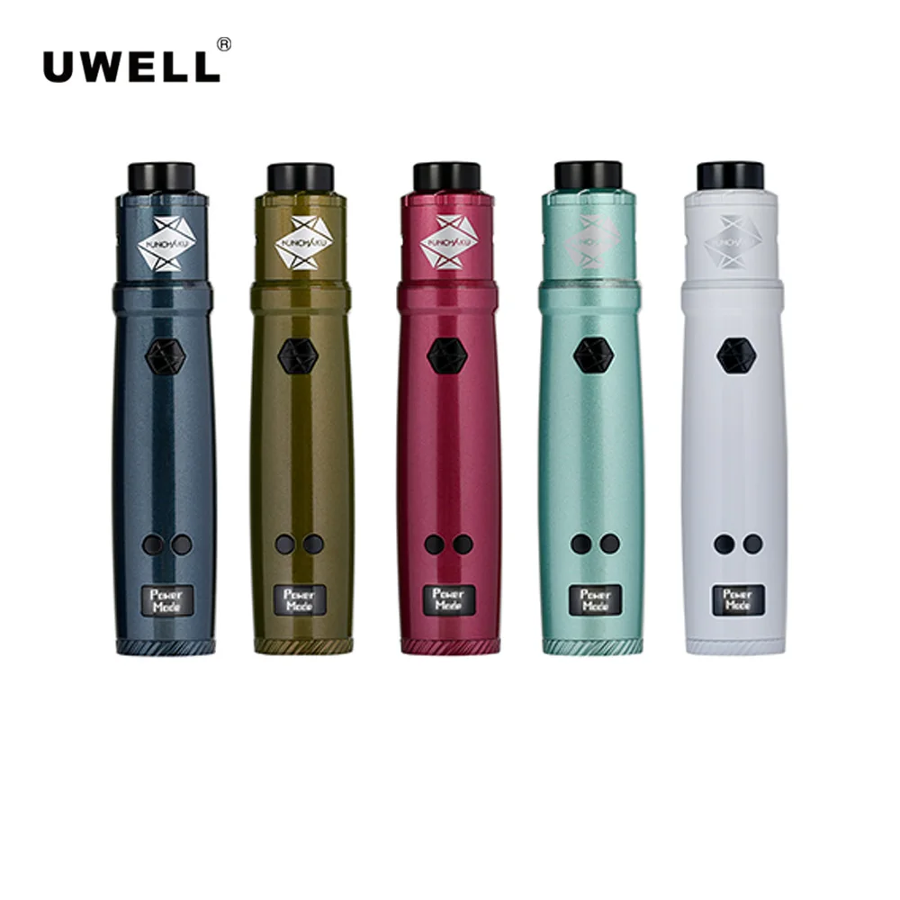 Оригинальный Uwell нунчаку комплект RDA с Vape танк без батареи 18650 Mod электронная