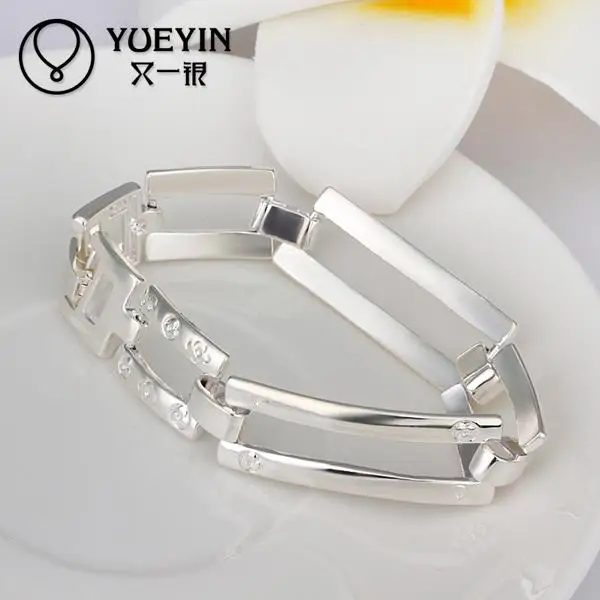 H341 Рождественский подарок серебряный браслет для женщин Бесплатная доставка