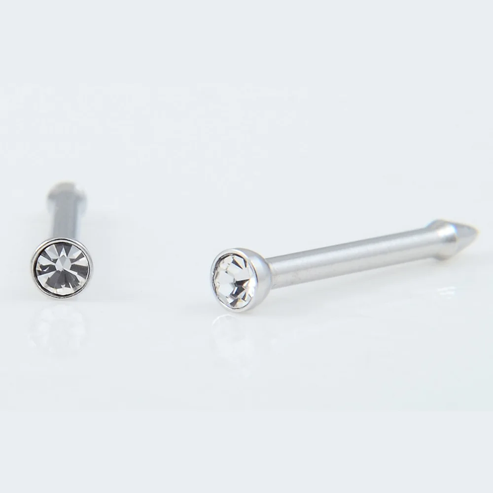 1 Set Disposable Safe Sterile Piercing Unit For 2mm Nose Studs Piercing Gun Piercer Tool Machine Kit Stud Earring Body Jewelry