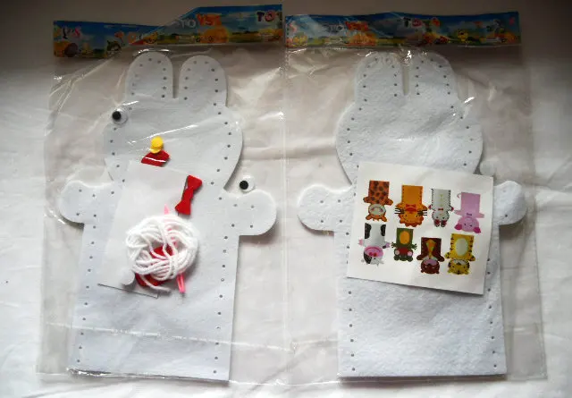 3 шт./лот. DIY войлочная ручная марионетка наборы для рукоделия Обучающие Игрушки