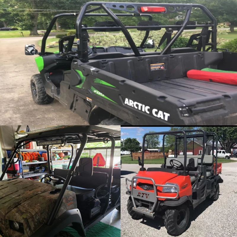 Комплект боковых зеркал заднего вида UTV ATV 2 шт. 1 75 дюйма рулонная планка для Polaris