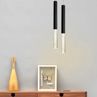 LED Pendant Lamp Acrylic dropli Lights Kitchen Island Dining Room Shop Bar Counter Decoration Cylinder Pipe  Kitchen Light