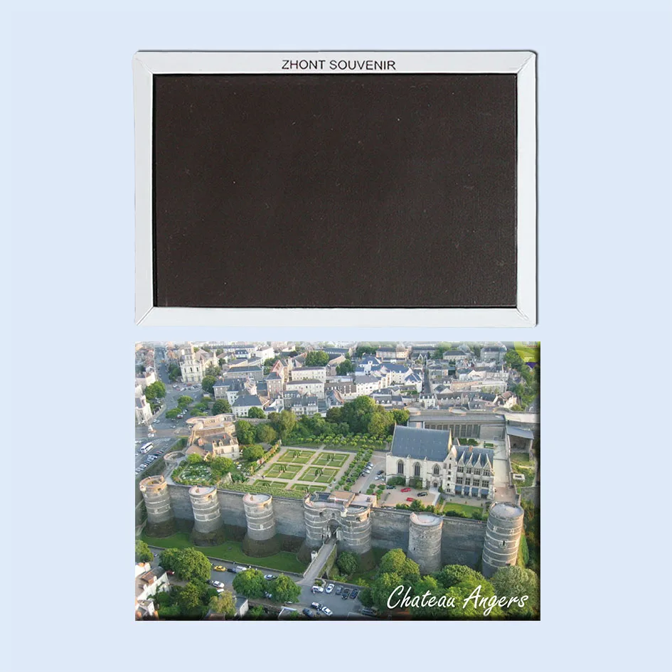 

Европейская сцена, красивый пейзаж во французском Шато Анже 22491. Для друзей, сувениры для туристов по всему миру, магнитный подарок на холоди...