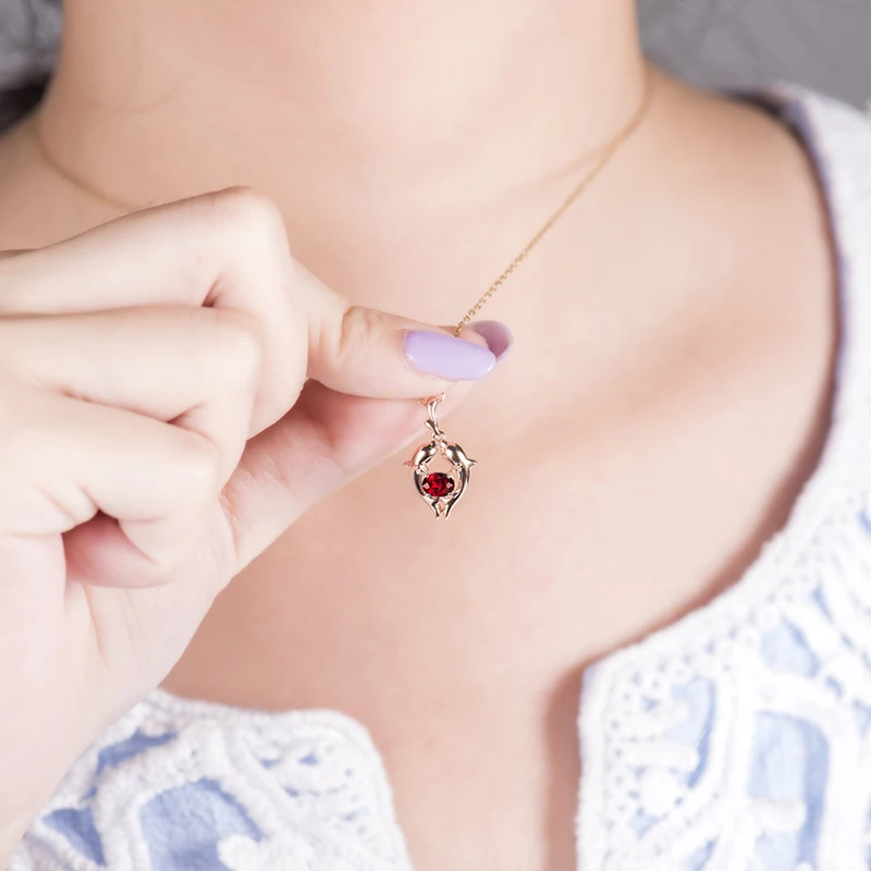 LOVERJEWELRY модные Кулоны из нержавеющей стали для женщин однотонные 18kt розовое
