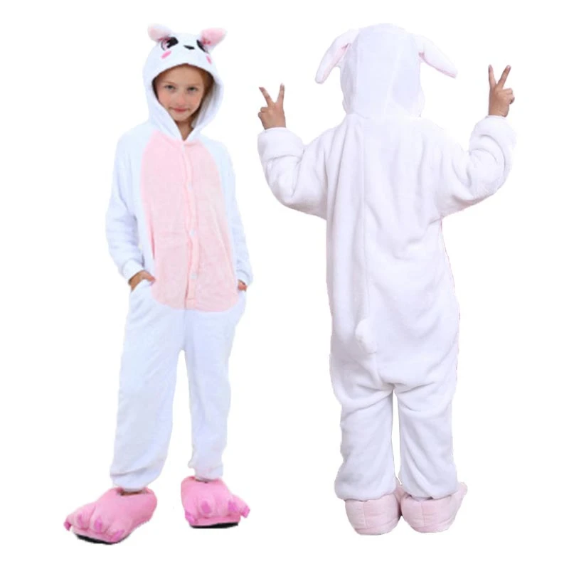 Новый Kigurumi Косплэй купальный теплые пижамы Хеллоуин костюм мультфильм Животные