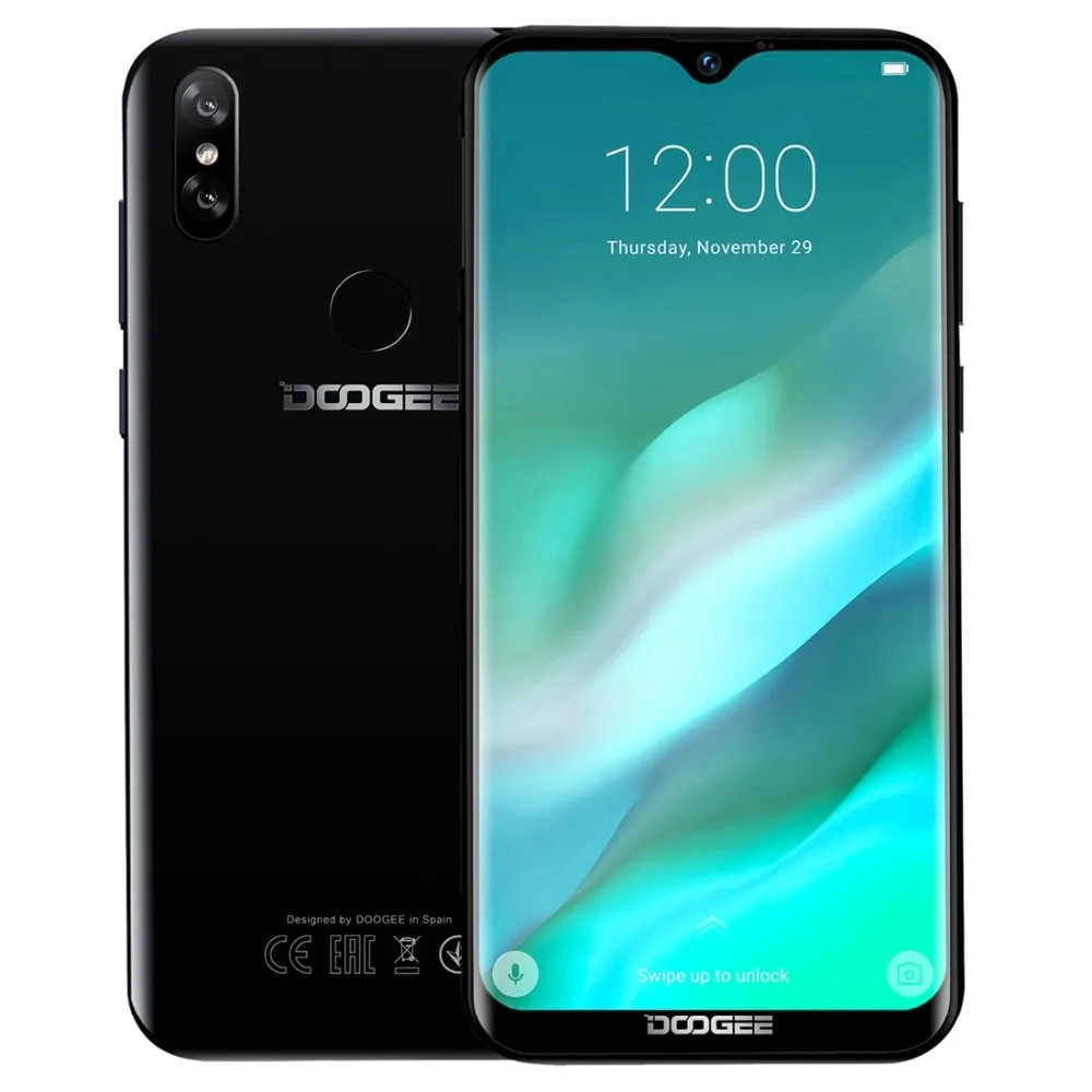 Doogee Y8 3 ГБ 32 Android 9 0 мобильный телефон 6 1 &quotFHD 19:9 дисплей 3400 мАч MTK6739 разблокировка