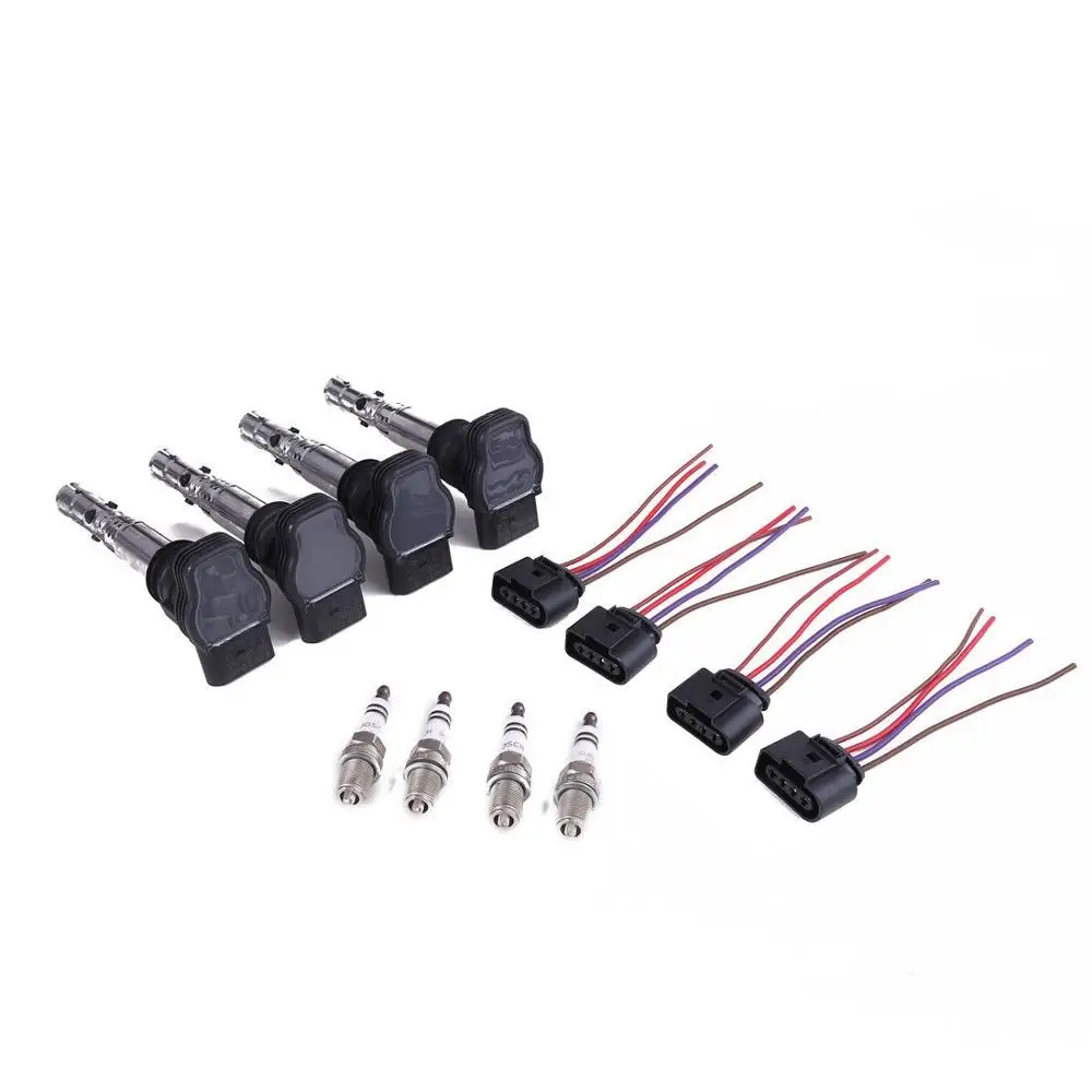 Ignition Coil Nozzle Spark Connector &amp Plug For 1.8T Beetle B-ora Golf Passat A4 A6 Seat L-eon 06A 905 115 D 1J0 973 724 | Автомобили и