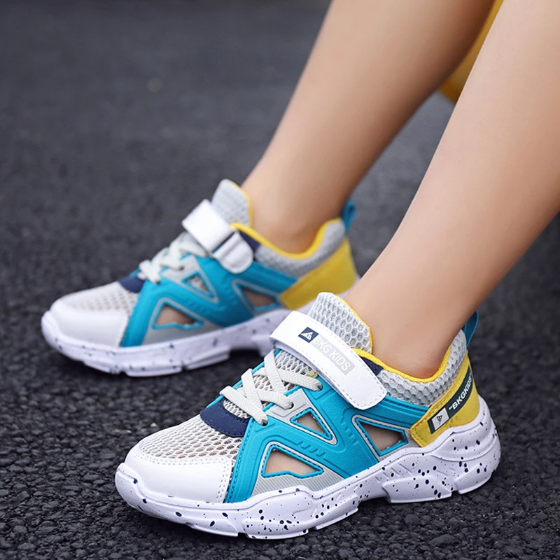 Teen Boy Shoes Sneakers Kids Girl Hollow Out Summer Children School Black White Running For | Детская одежда и обувь