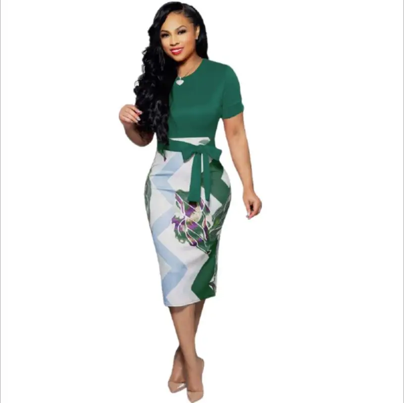 2018 African Women Clothing Dashiki new printed nightclub style one-piece dress | Тематическая одежда и униформа