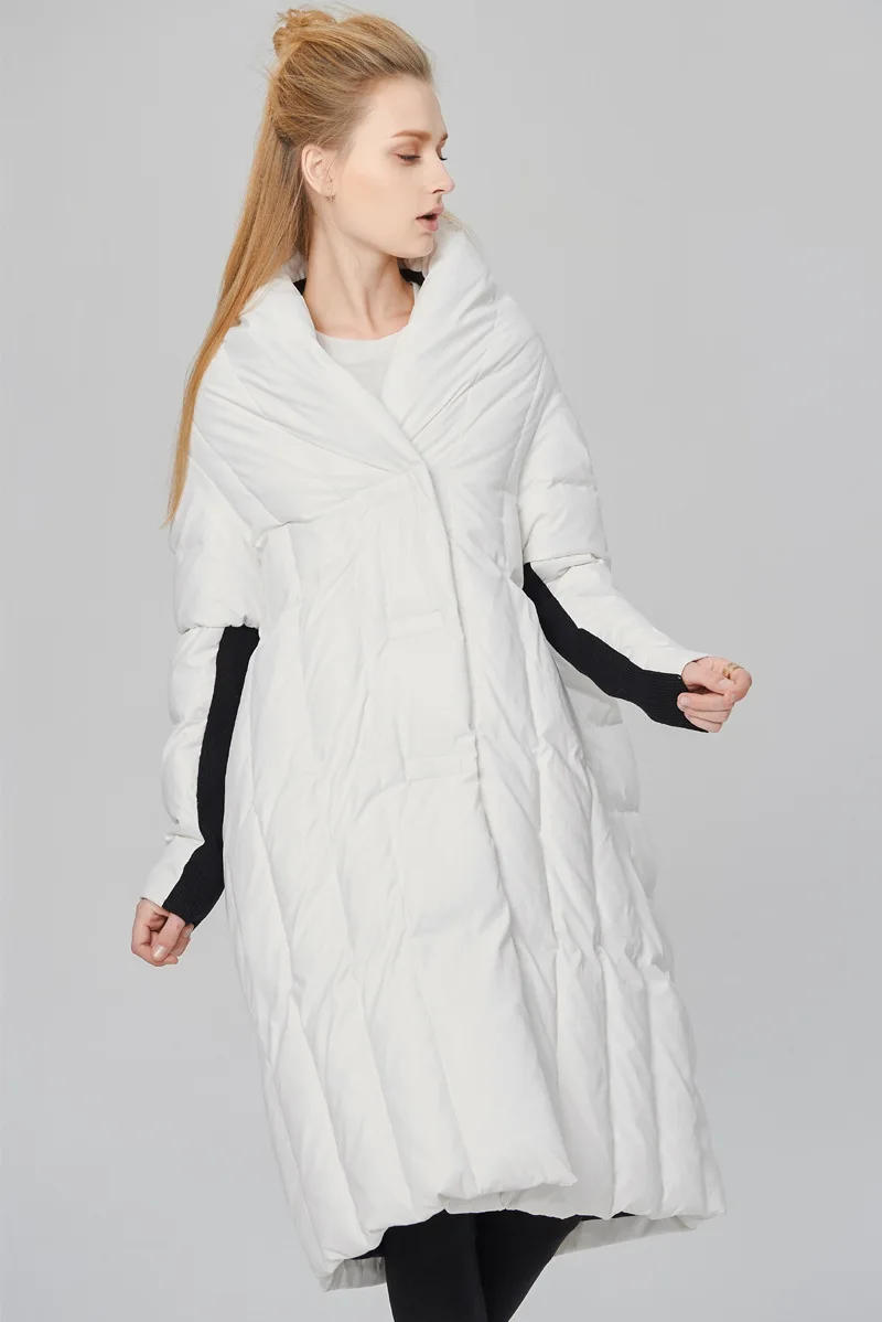 2016 толстые теплые длинные стеганые пальто для женщин женская длинная куртка