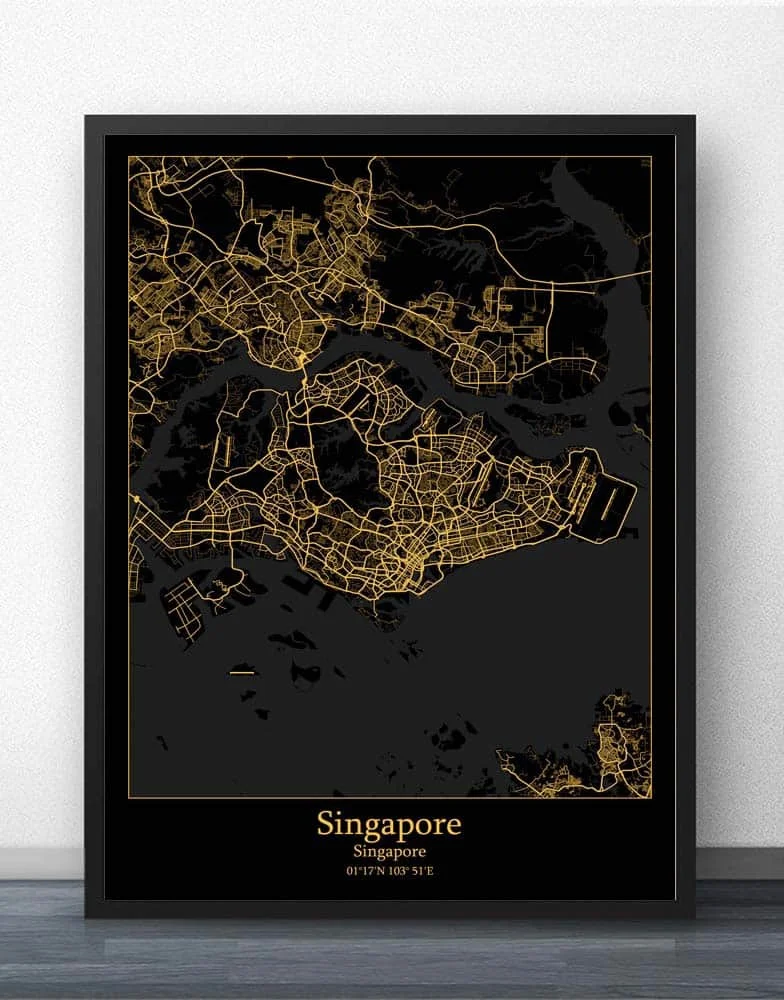 

Singapore Map Poster