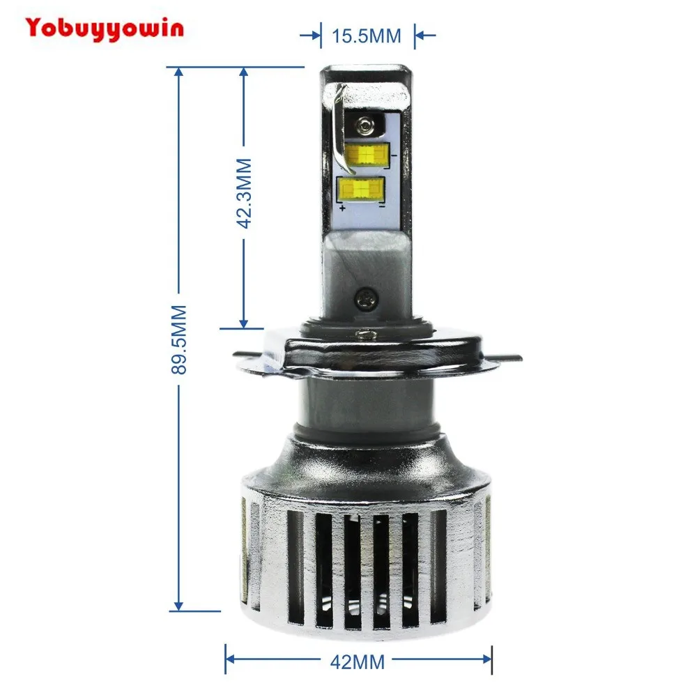 Светодиодные лампы для фар ближнего/дальнего света H4 (9003) легко устасветодиодный