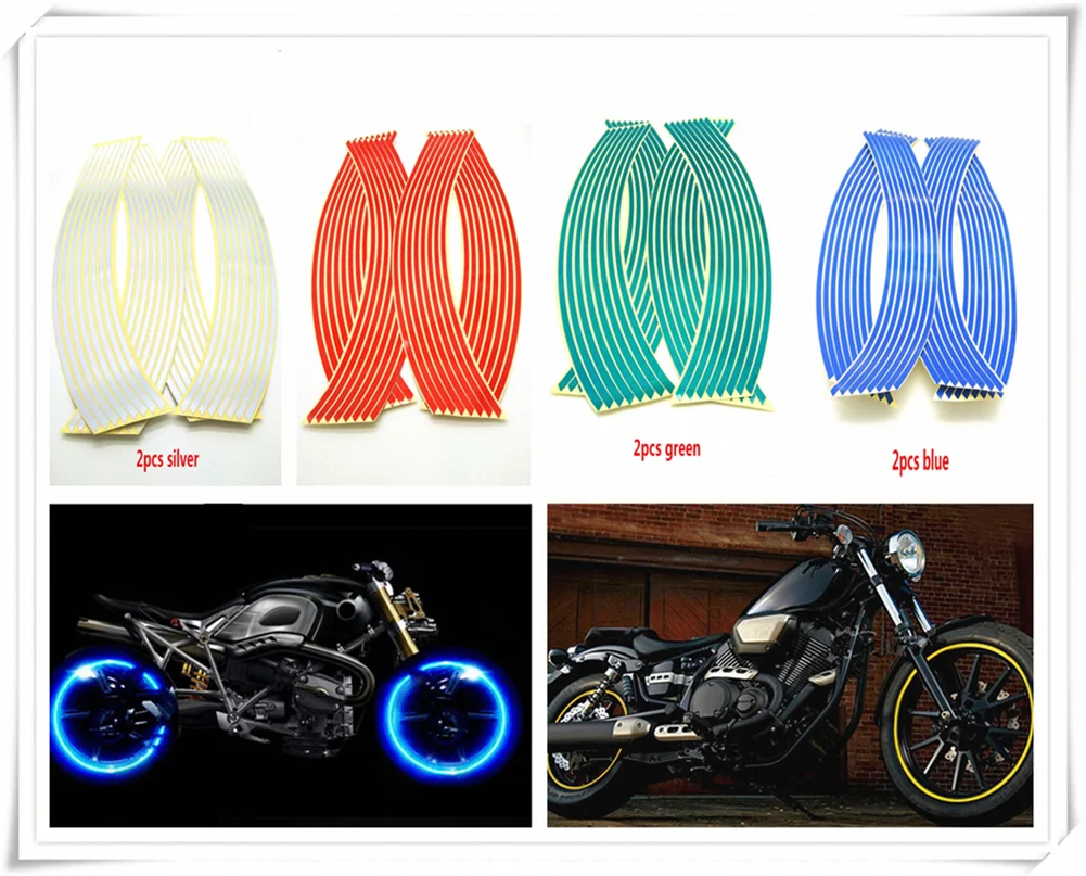 Светоотражающая наклейка на колесо мотоцикла для HONDA CBR250R VFR 1200 F ST 1300 Black SpiRit NC750 S X |